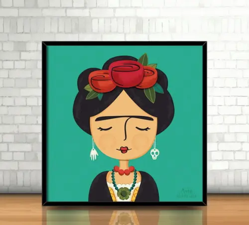 Quadro / Frida Kahlo (20x20cm)