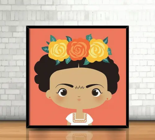 Quadro / Frida Kahlo (20x20cm)