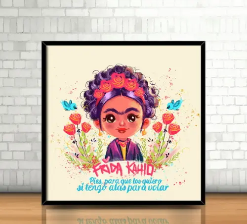 Quadro / Frida Kahlo (20x20cm)