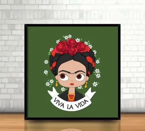 Quadro / Frida Kahlo (20x20cm)