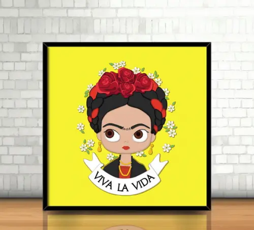 Quadro / Frida Kahlo (20x20cm)