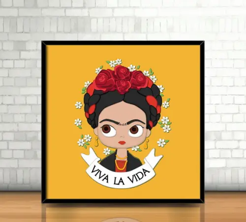 Quadro / Frida Kahlo (20x20cm)