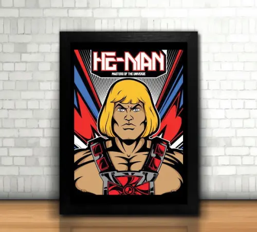 Quadro / He-Man / 20x30cm / com vidro