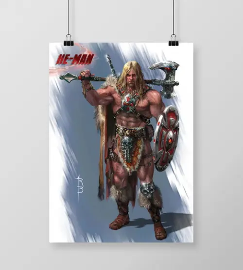 Quadro / He-Man / 20x30cm / com vidro