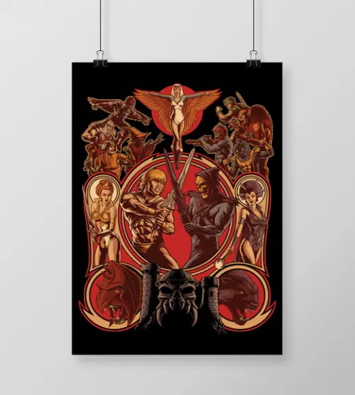 Quadro / He-Man / 20x30cm / com vidro