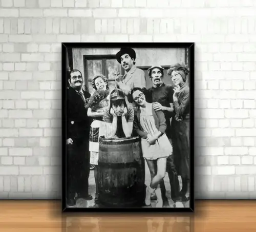 Quadro / Turma do Chaves / 20x30cm / Com Vidro