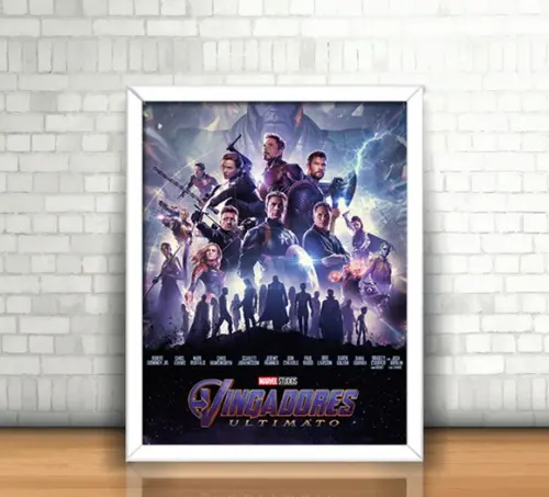 Quadro / Vingadores Ultimato (Endgame) / 20x30cm / com vidro