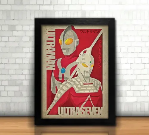 Quadro / Ultraman / 20x30cm / com Vidro
