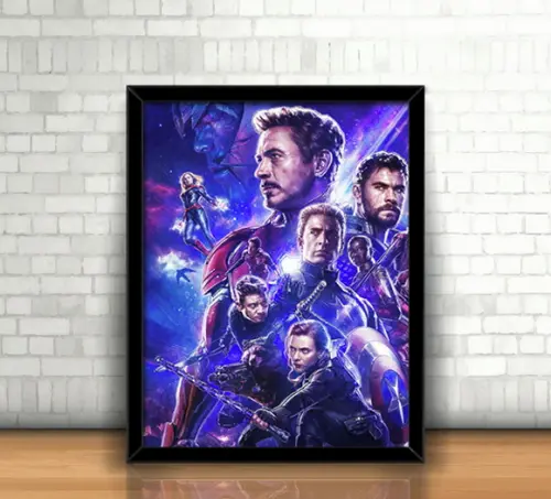 Quadro / Vingadores Ultimato (Endgame) / 20x30cm / com vidro