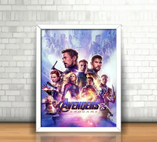 Quadro / Vingadores Ultimato (Endgame) / 20x30cm / com vidro