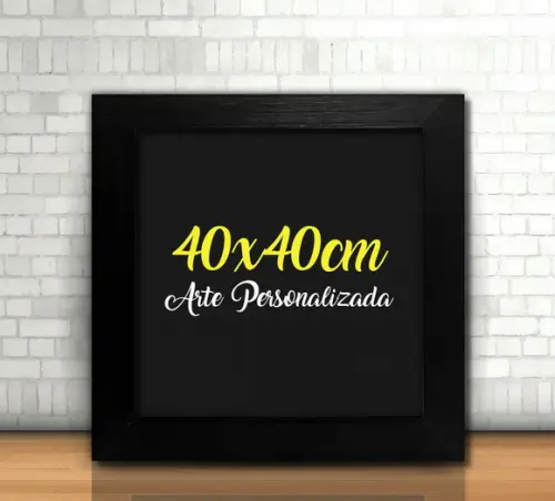 Quadro 40x40cm / Arte Personalizada / com Vidro
