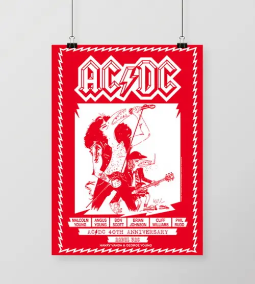 Quadro 40 Anos - AC/DC