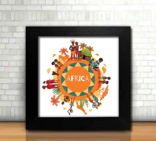 Quadro Africa (20x20cm)