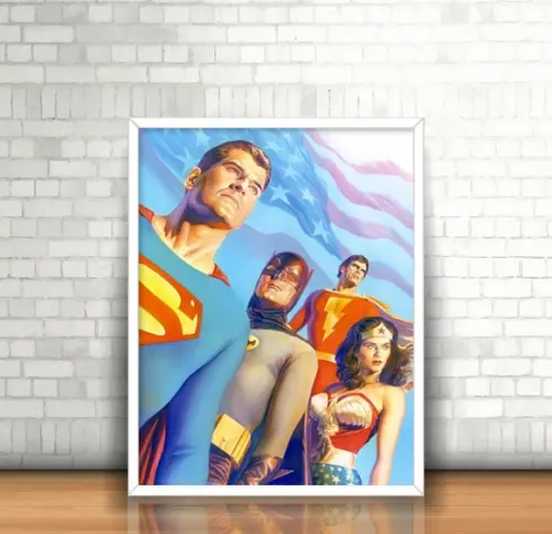 Quadro Alex Ross / Liga da Justiça