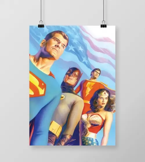 Quadro Alex Ross / Liga da Justiça