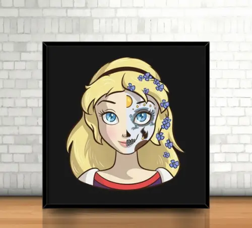 Quadro Alice/Catrina (20x20cm)