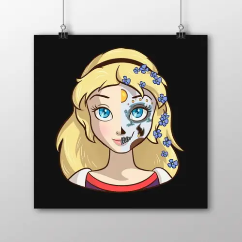 Quadro Alice/Catrina (20x20cm)
