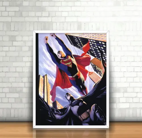 Quadro Alex Ross / Superman & Batman