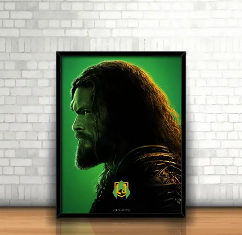 Quadro Aquaman / Liga da Justiça