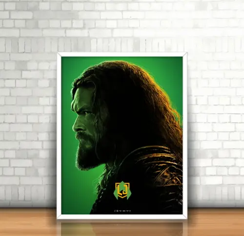 Quadro Aquaman / Liga da Justiça