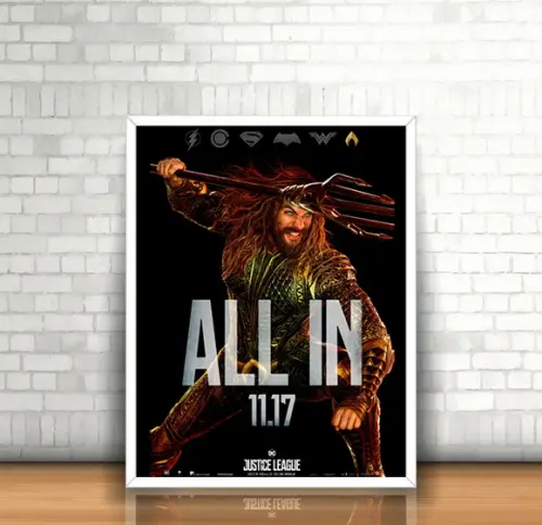 Quadro Aquaman / Liga da Justiça