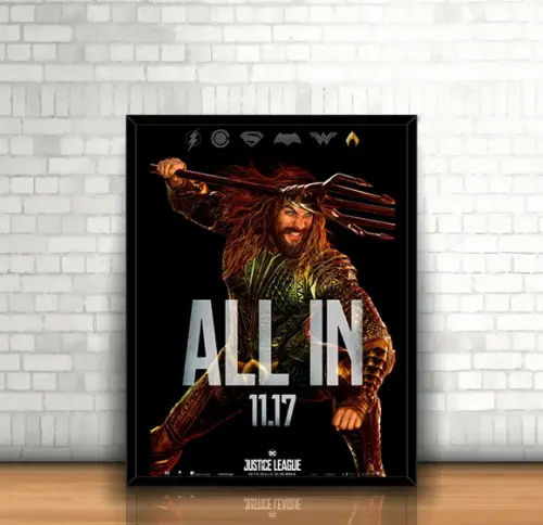 Quadro Aquaman / Liga da Justiça