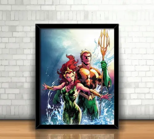 Quadro Aquaman & Mera