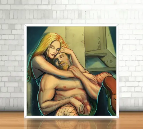 Quadro Arqueiro Verde & Canário Negro