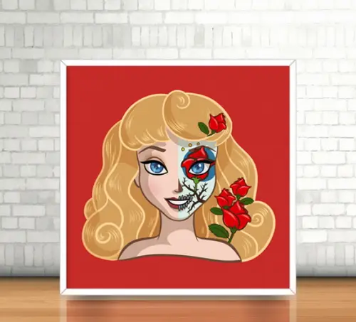 Quadro Aurora/Catrina (20x20cm)