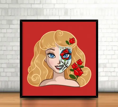 Quadro Aurora/Catrina (20x20cm)