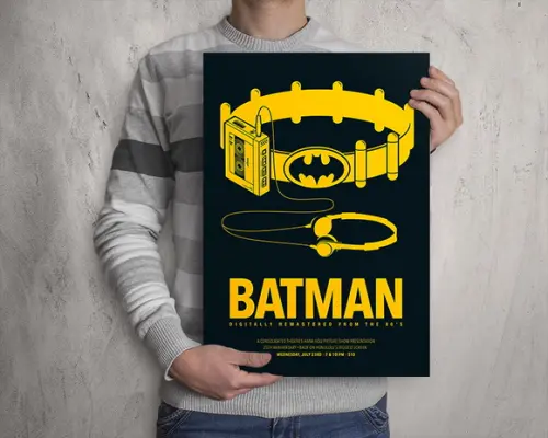 Quadro Batman Anos 80