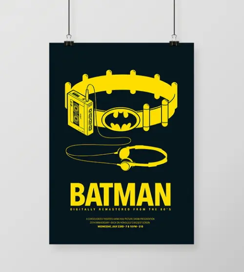 Quadro Batman Anos 80