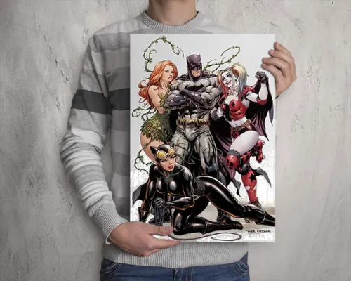 Quadro Batman e Vilãs de Gotham