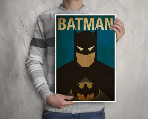 Quadro Batman Minimalista