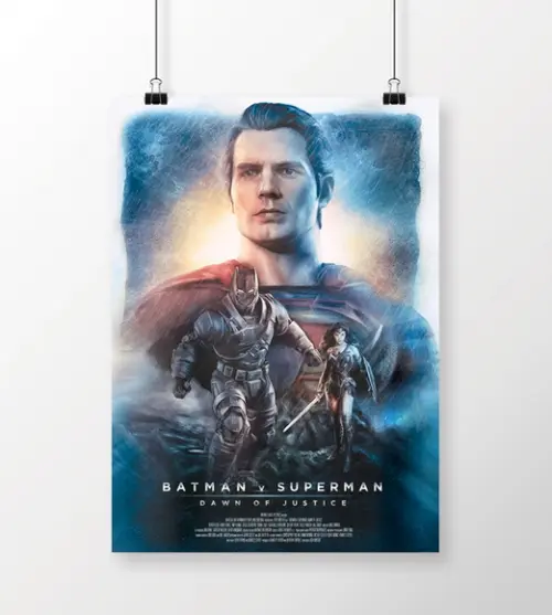 Quadro Batman vs Superman