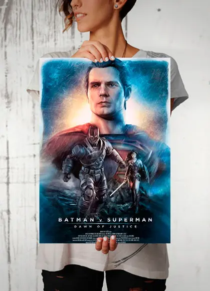 Quadro Batman vs Superman