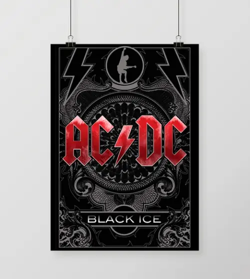 Quadro Black Ice - AC/DC