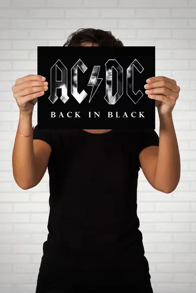 Quadro Black in Black - AC/DC