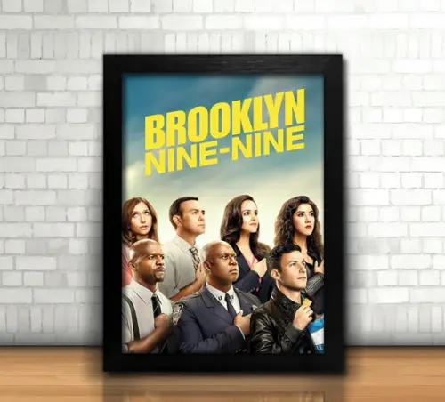Quadro Brooklyn Nine Nine / 20x30cm / com Vidro