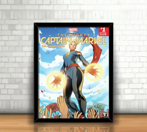Quadro Capitã Marvel