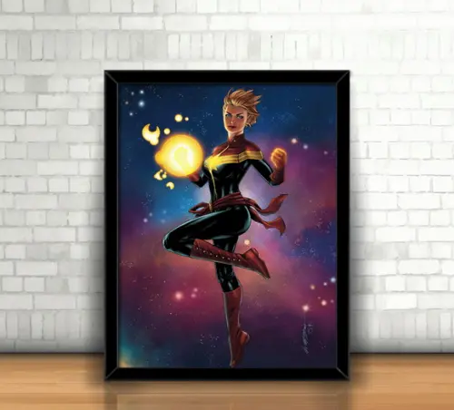 Quadro Capitã Marvel