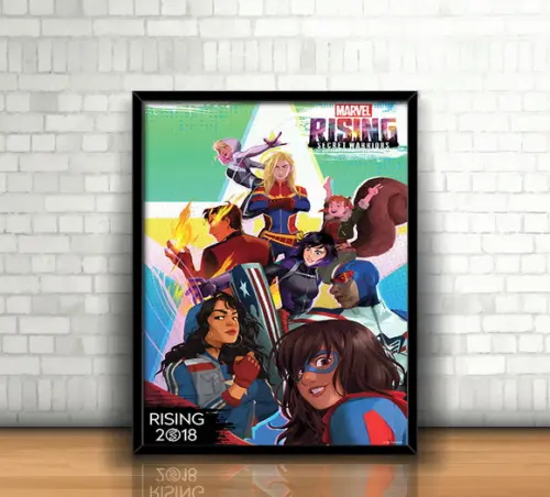 Quadro Capitã Marvel