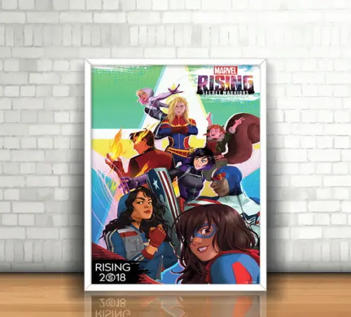 Quadro Capitã Marvel