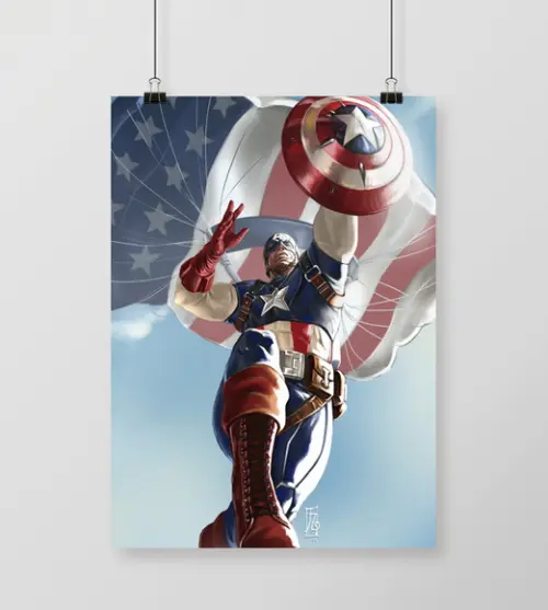 Quadro Capitão América