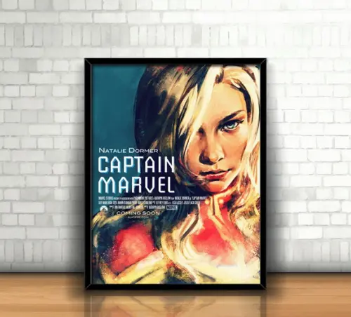 Quadro Capitã Marvel