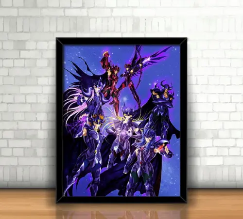 Quadro Cavaleiros do Zodíaco