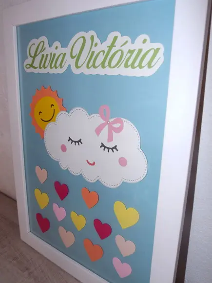 Quadro Chuva de Bênçãos / 3D