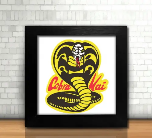 Quadro Cobra Kai (20x20cm)