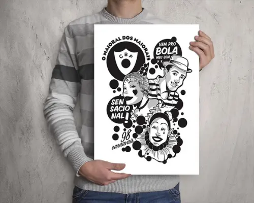 Quadro Cordão do Bola Preta