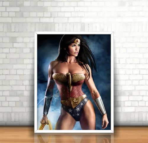 Quadro Darkness / Mulher-Maravilha
